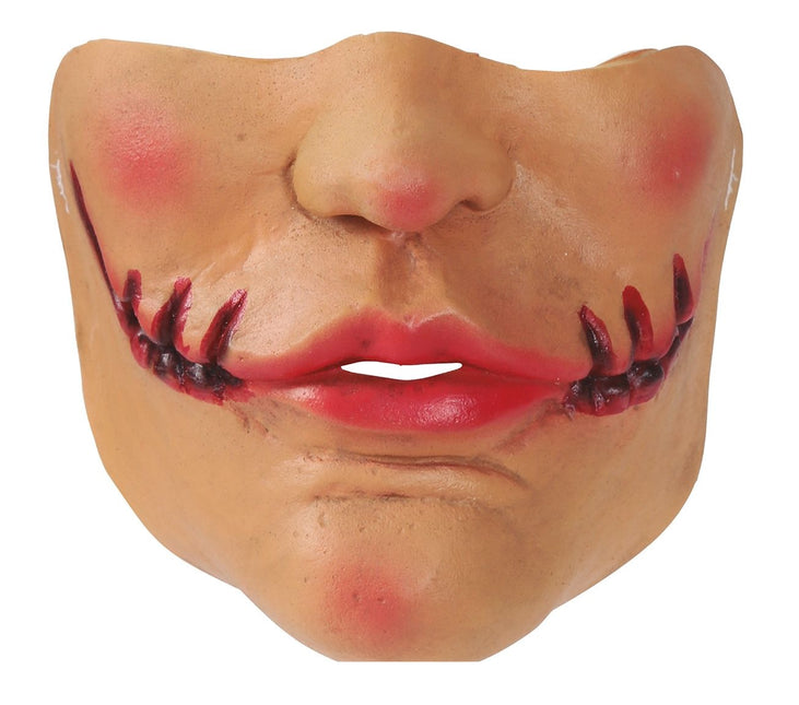 Demi-masque d'Halloween Bouche d'horreur