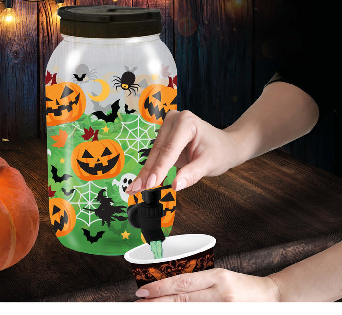 Distributeur de boissons Halloween Citrouille 27cm