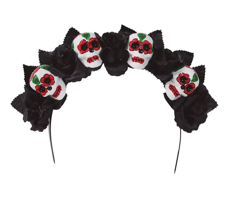 Bandeau d'Halloween têtes de mort