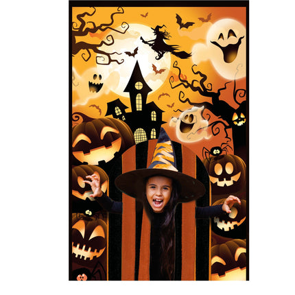 Rideau de porte Halloween Pumpkins 2.4m