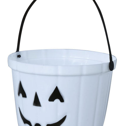 Seau à citrouille d'Halloween qui brille dans le noir