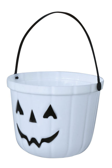 Seau à citrouille d'Halloween qui brille dans le noir