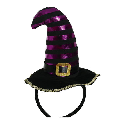 Halloween Tiare Chapeau de sorcière noir violet