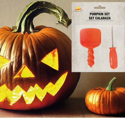 Outils d'Halloween pour les citrouilles