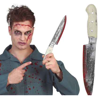 Couteau de cuisine Halloween Bloody 33cm