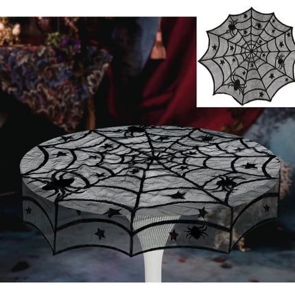 Nappe d'Halloween toile d'araignée 1m