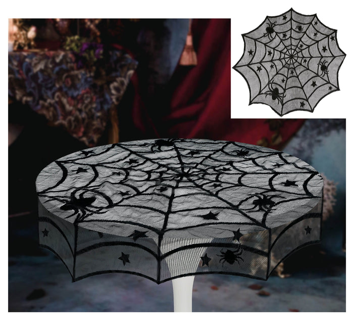 Nappe d'Halloween toile d'araignée 1m