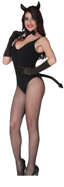 Costume d'Halloween Ensemble Noir Dames Diable