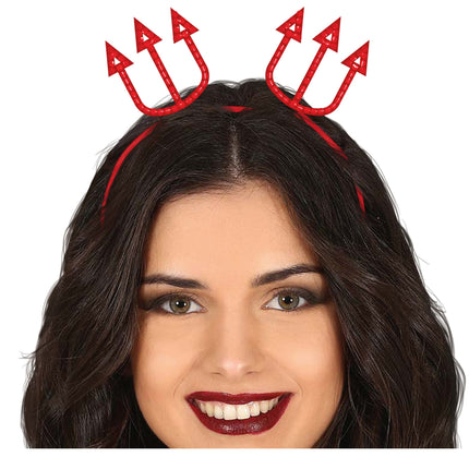 Bandeau d'Halloween Trident rouge