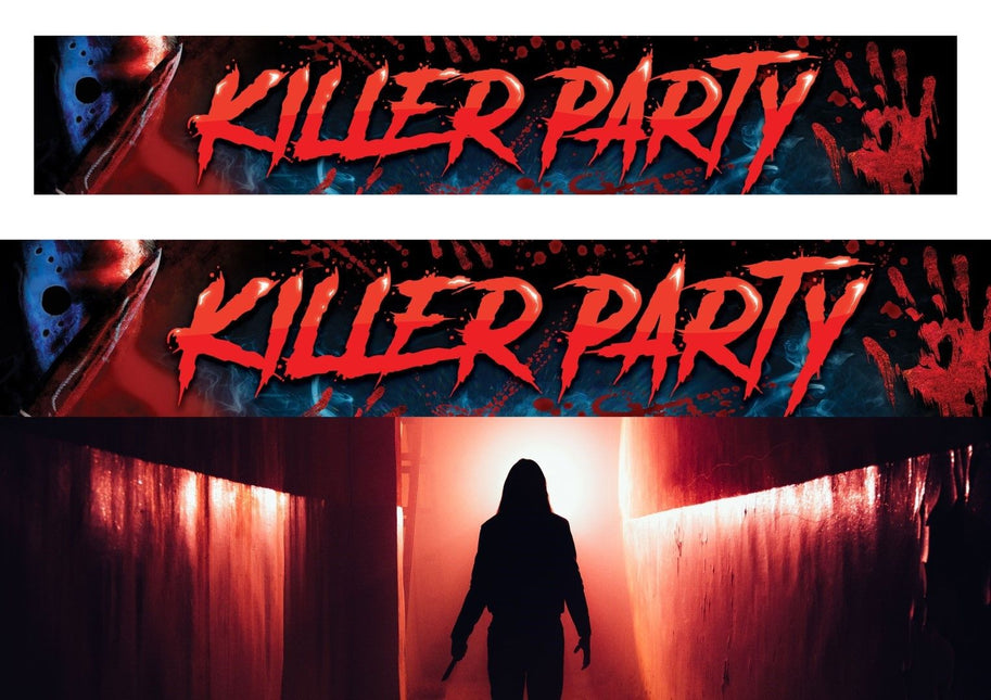 Bannière d'Halloween Killer Party