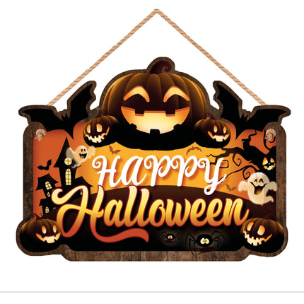 Panneau suspendu Happy Halloween 35cm