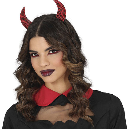 Bandeau d'Halloween Diable Rouge