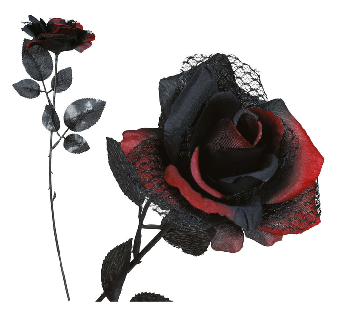 Halloween Fake Flower Rose 40cm