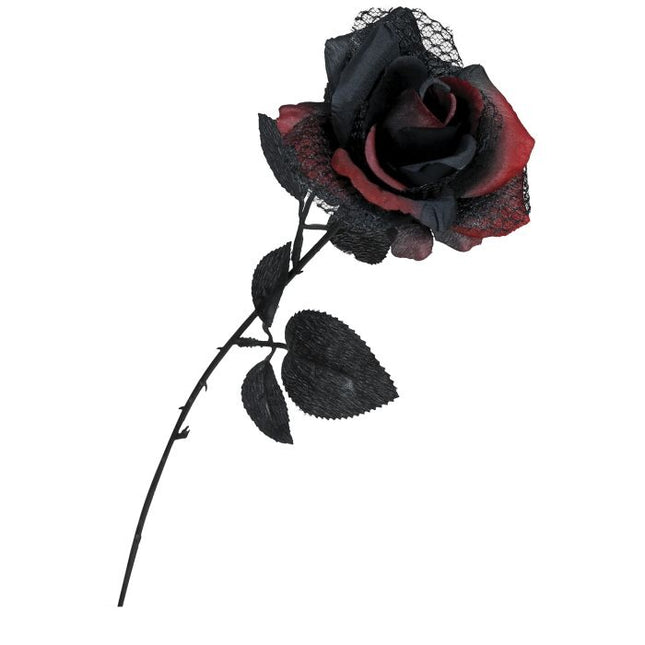 Halloween Fake Flower Rose 40cm