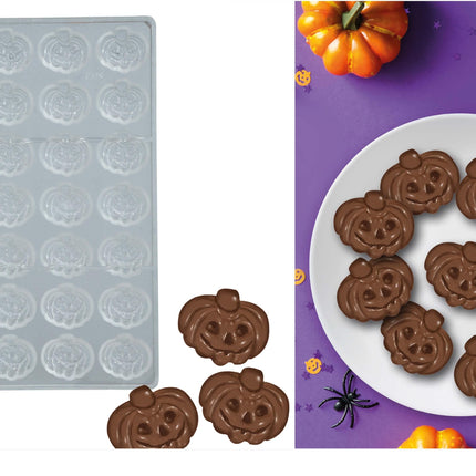 Citrouilles d'Halloween en forme de chocolat 21 pièces