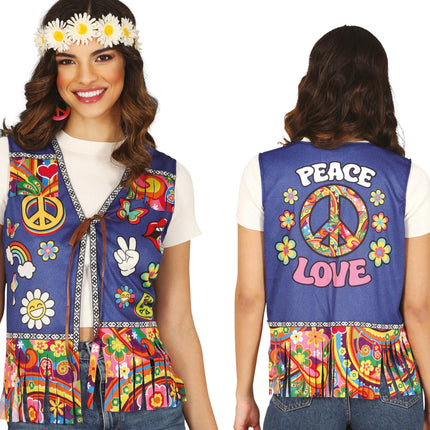 Cardigan hippie Peace & love, adultes