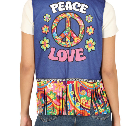 Cardigan hippie Peace & love, adultes