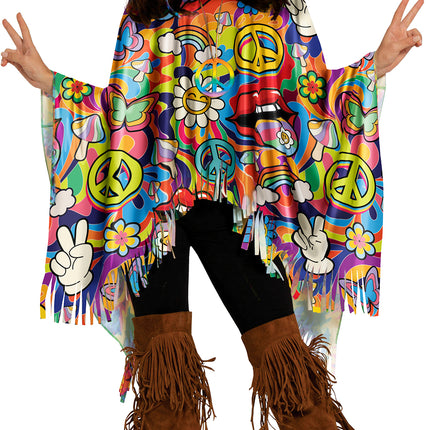 Poncho hippie Peace