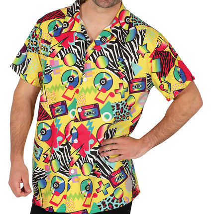 Chemise multicolore des années 80