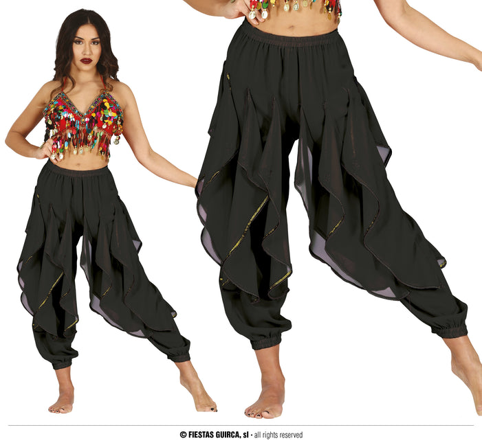 Pantalon de danse orientale noir Hq