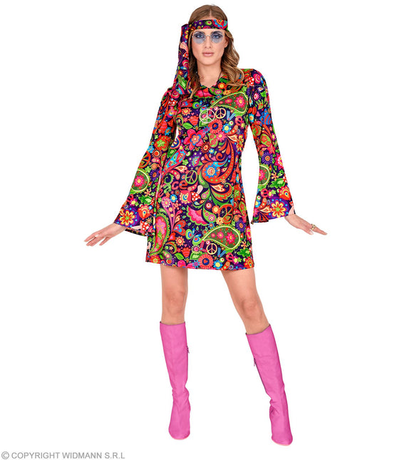 Costume coloré de femme hippie