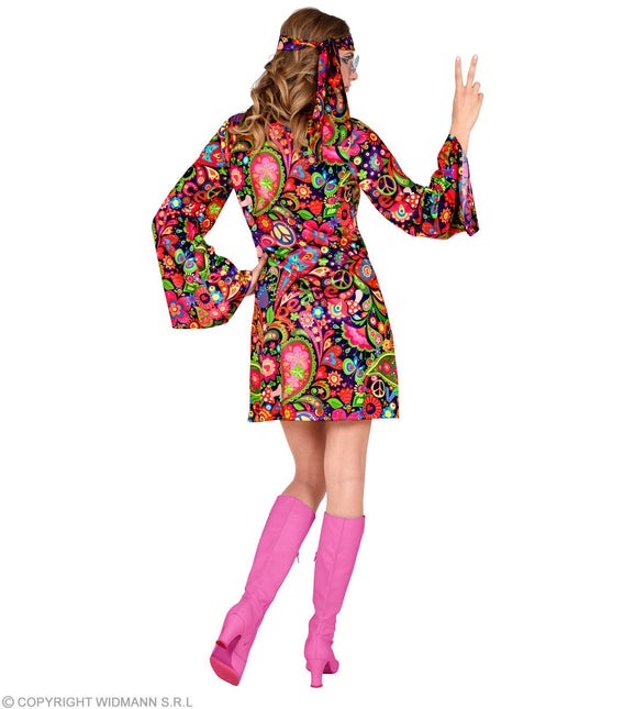 Costume coloré de femme hippie