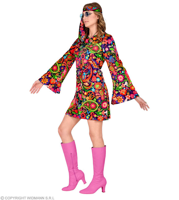 Costume coloré de femme hippie