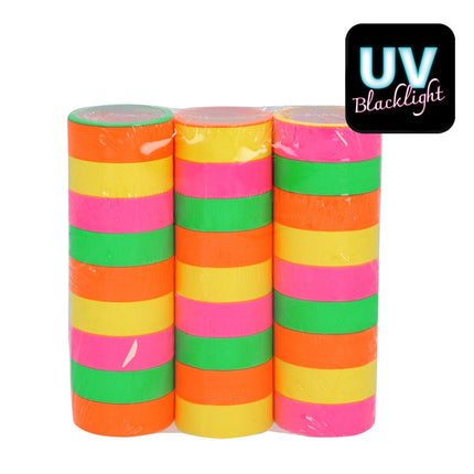 3 Papieren serpentines Neon UV - Partywinkel - 8712026420282