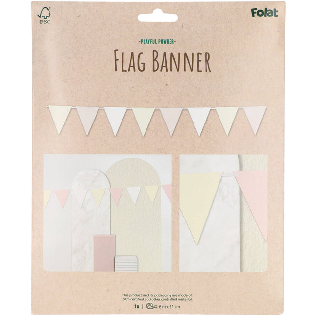 Flagline Coloured Pastel 6m