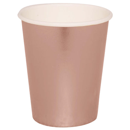 Tasses en or rose 240ml 6pcs