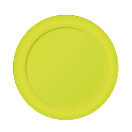 Assiettes jaunes 23cm 6pcs