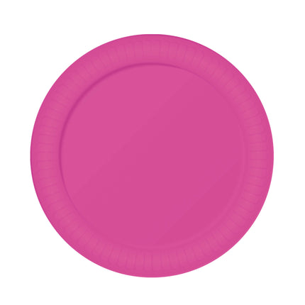 Assiettes Fuchsia 23cm 6pcs