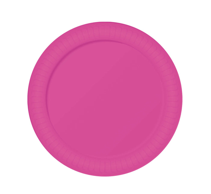 Assiettes Fuchsia 23cm 6pcs