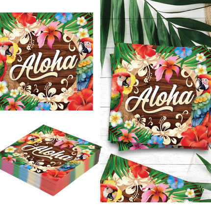 Sac 20 serviettes aloha summer 16x16