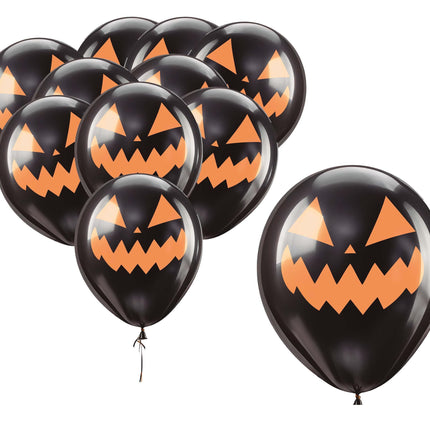 Ballons d'Halloween Citrouille 30cm 10pcs