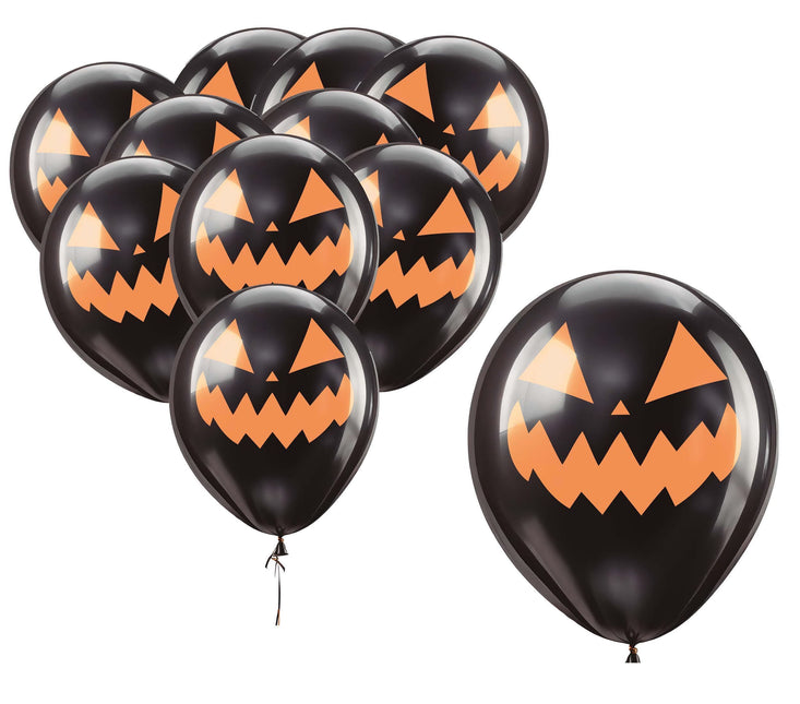 Ballons d'Halloween Citrouille 30cm 10pcs