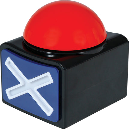 "x" bouton buzzer avec lumière et son 10x8 cm