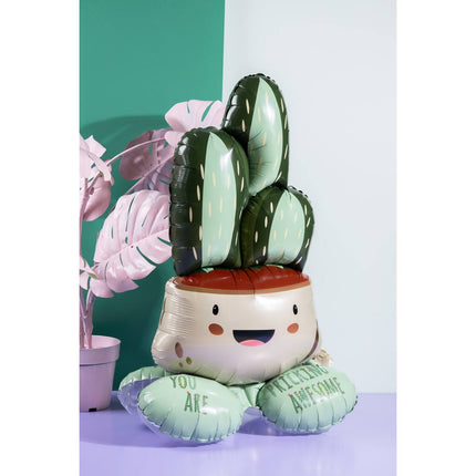 Ballon de baudruche debout Cactus 81cm vide