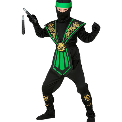 Kombat Ninja Groen Kostuum Kind