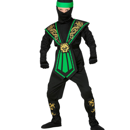 Kombat Ninja Groen Kostuum Kind