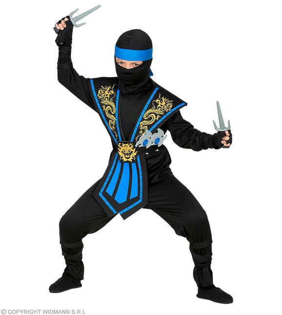 Kombat Ninja bleu avec armes Costume enfant