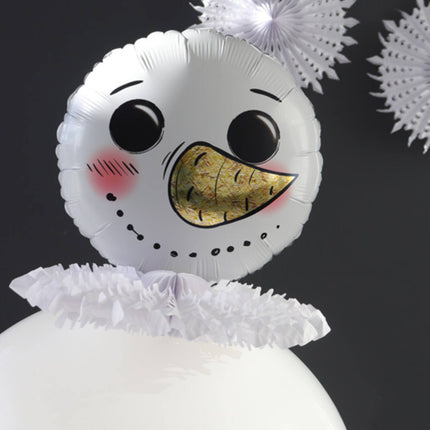 Ballon de baudruche Bonhomme de neige 45cm vide