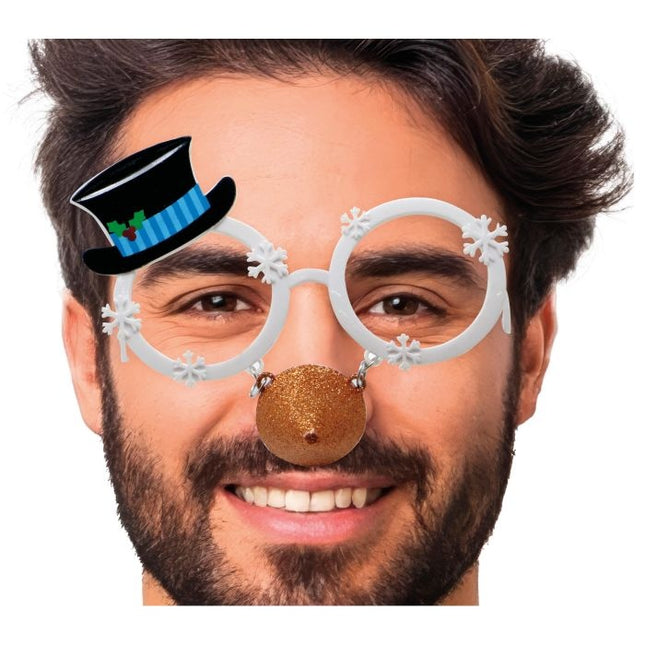 Lunettes de Noël Bonhomme de neige