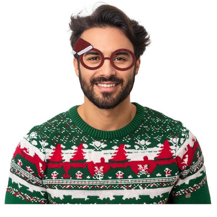 Lunettes de Noël Bonnet de Père Noël