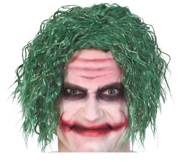 Perruque d'Halloween Joker Vert