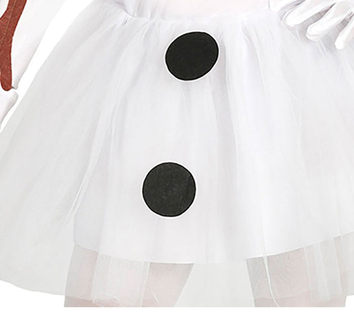 Robe bonhomme de neige fille