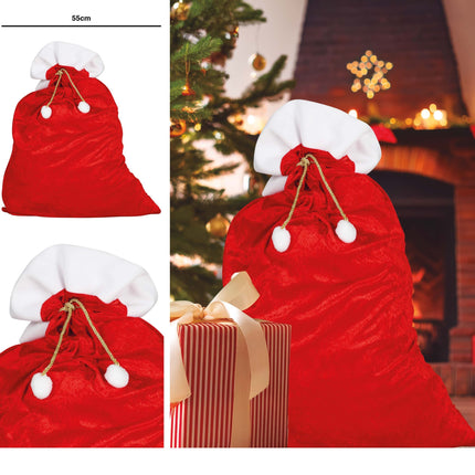 Sac de Noël Rouge 95cm