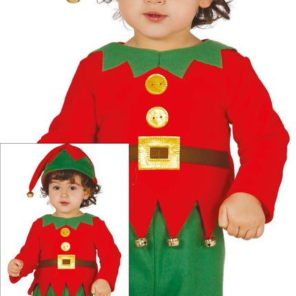 Costume d'elfe de Noël Bébé