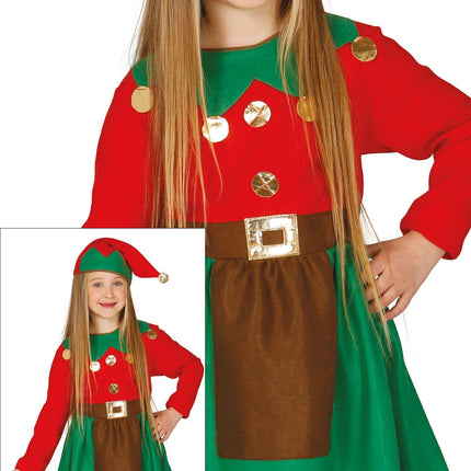 Robe de Noël Fille Elfe