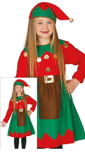 Robe de Noël Fille Elfe